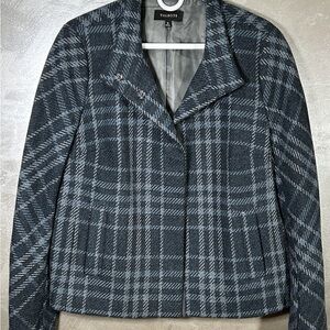 Talbots Women's Gray Plaid Jacket